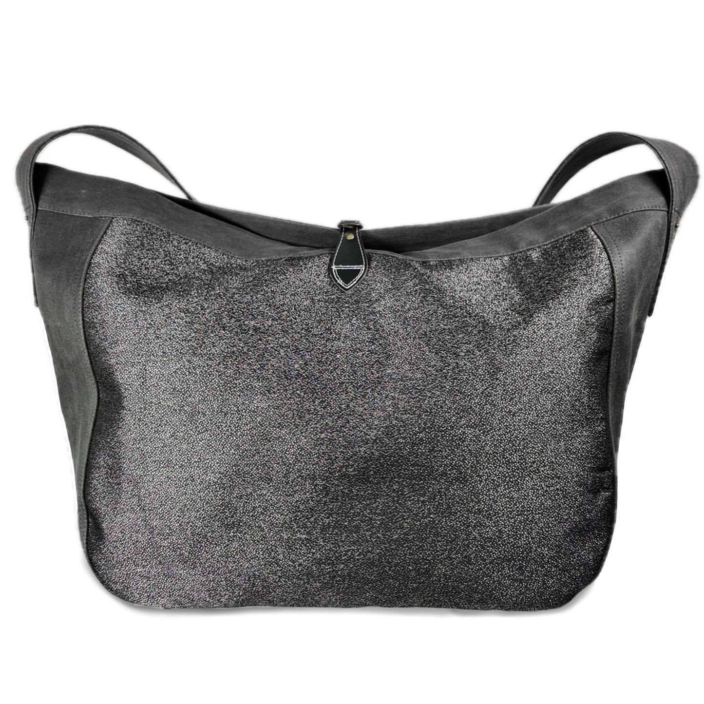 Messenger Bag silver & blue 2